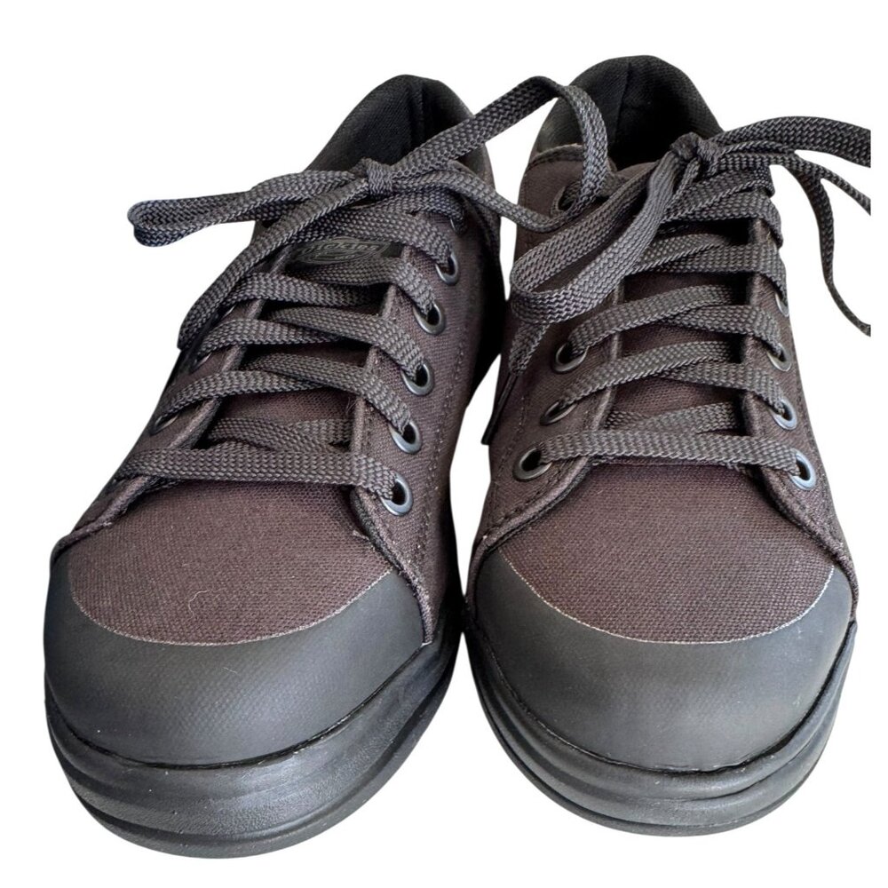 Dickies Women's Low-Cut Supa Dupa Steel Toe Casual Work Shoes Black Size 8W NIB
